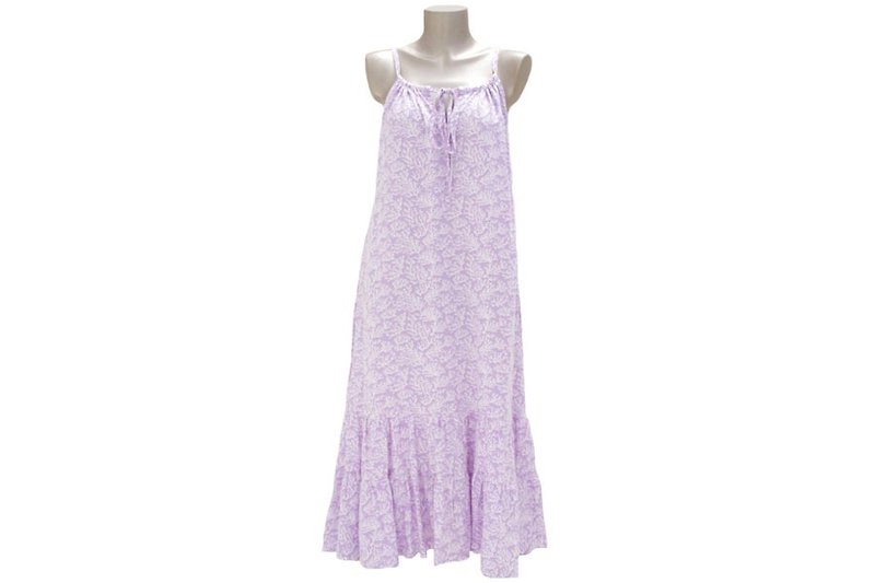 ゆるカワ！サンゴプリントキャミソールロングドレス ＜ラベンダー＞ - 洋装/连衣裙 - 其他材质 紫色