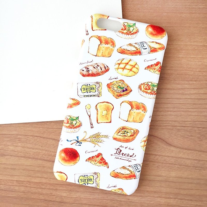 Bread iPhoneケース（白） - 手机壳/手机套 - 塑料 咖啡色