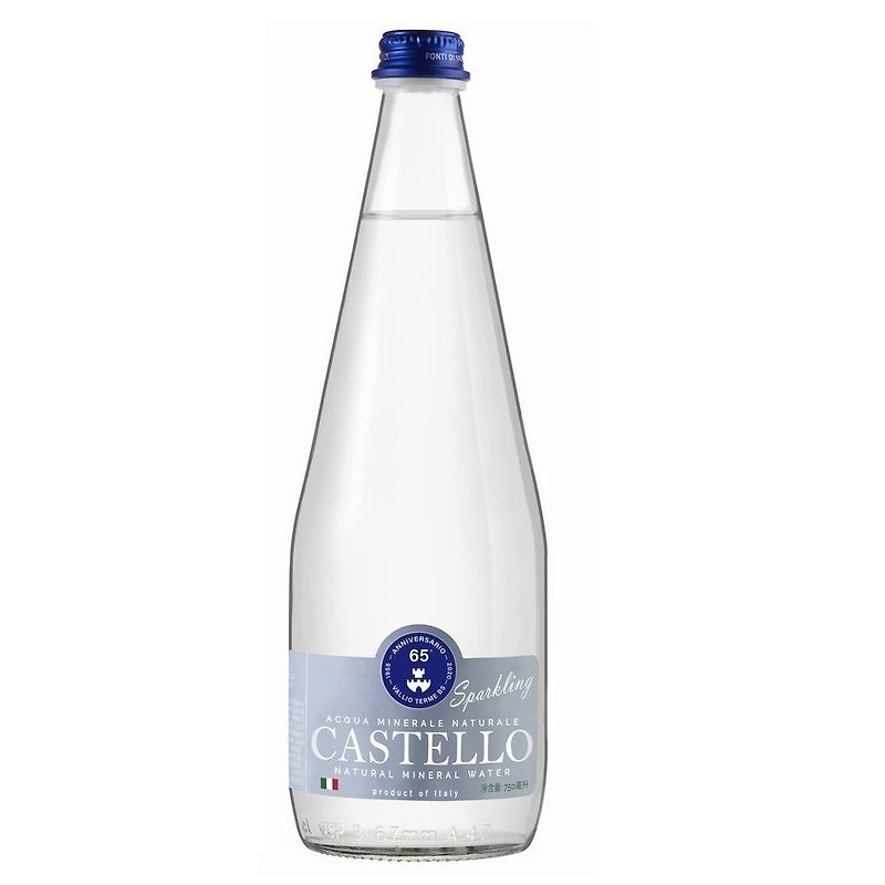CASTELLO卡司得洛气泡矿泉水 750ML 2箱包邮组 (6瓶/箱) - 健康/养生 - 玻璃 透明