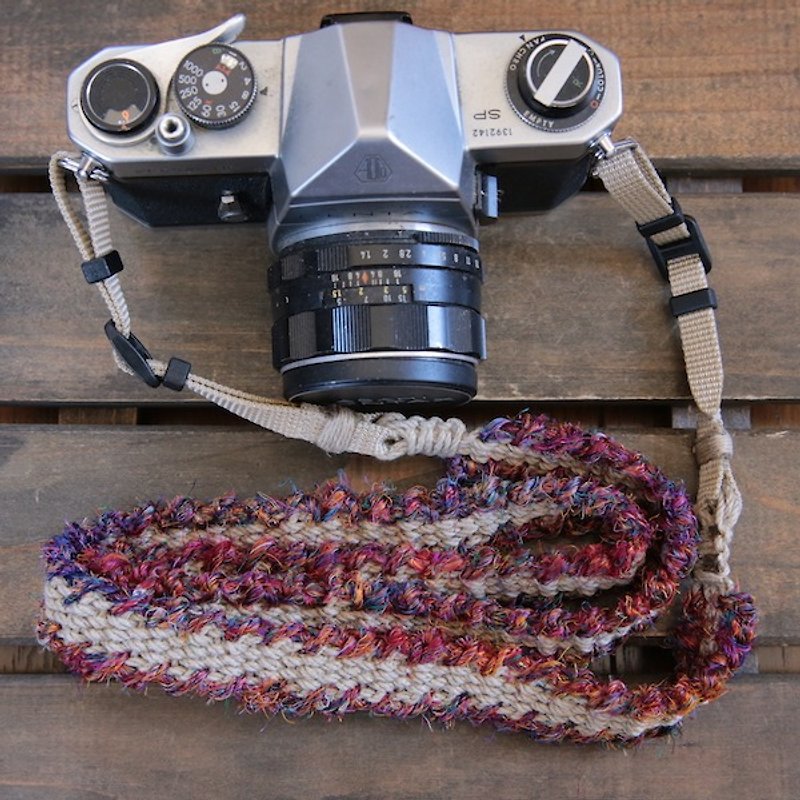 fuchidori麻紐ヘンプカメラストラップ/２重リング - 相机背带/脚架 - 丝．绢 