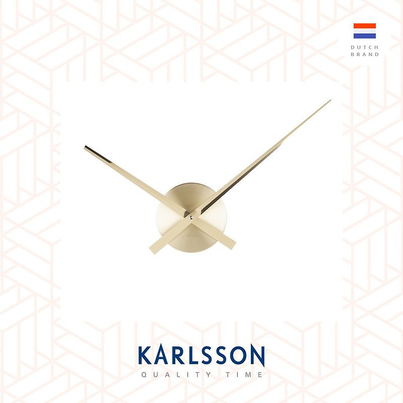 Karlsson Wall clock Little Big Time Gold Mini - 时钟/闹钟 - 其他金属 金色
