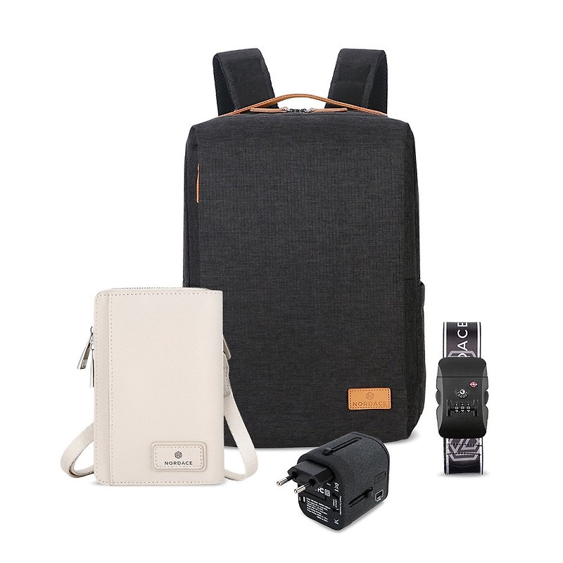 【Pinkoi优惠套装】外游Checkin法宝套装-4件套 | 后背包+护照包 - 后背包/双肩包 - 其他材质 