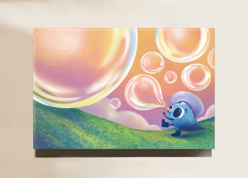 吹泡泡-艺术微喷无框画 - 海报/装饰画/版画 - 其他材质 