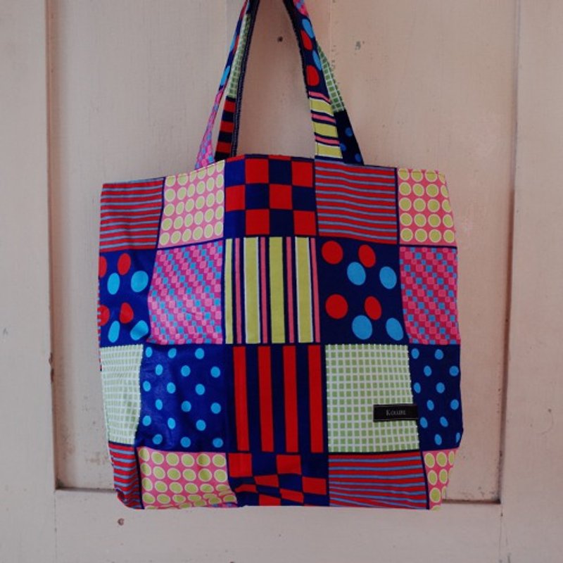 アフリカンプリント リバーシブルトート-patchwork- - 手提包/手提袋 - 棉．麻 