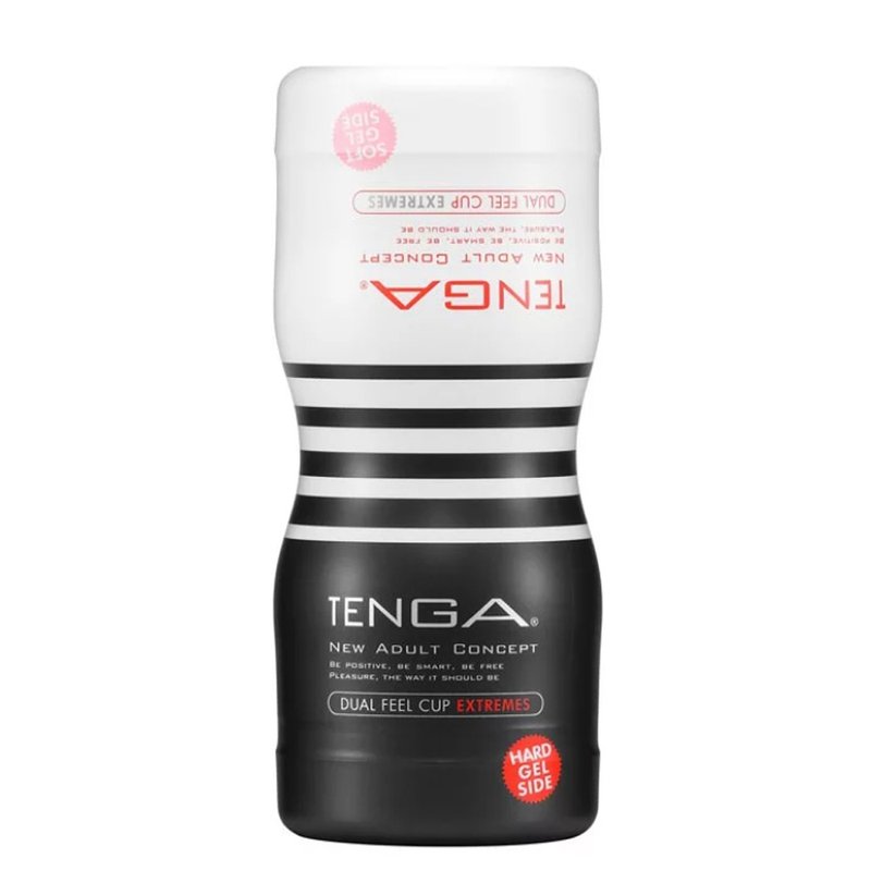 TENGA 双重杯 柔嫩版 一次性飞机杯 - 情趣用品 - 塑料 黑色