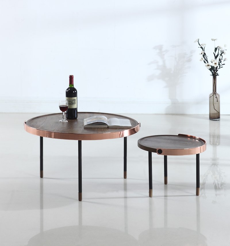 【限量组合价】camino CARMEL 经典铜环咖啡桌 实木边桌 茶几 - 其他家具 - 木头 多色