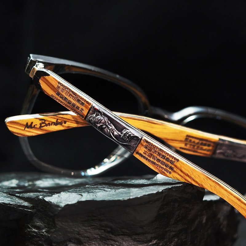 关公_武财神 (鼻梁上的信仰工艺) 台湾手工眼镜 - 眼镜/眼镜框 - 木头 