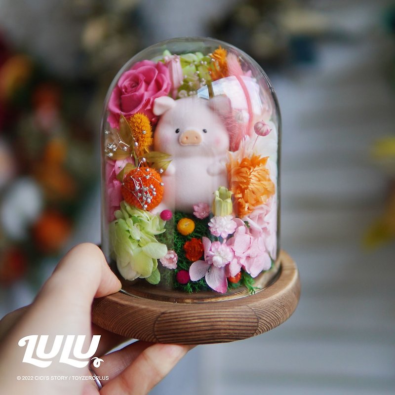 LuLu The Piggy猪保鲜花瓶－小号 - 摆饰 - 玻璃 粉红色