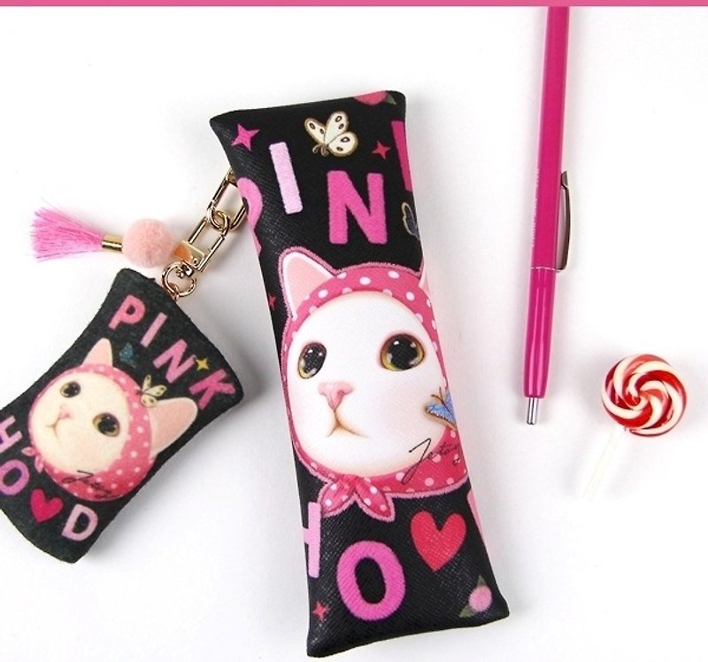 JETOY, 甜蜜猫 Q版 笔袋_Pink hood (J1605406) - 铅笔盒/笔袋 - 其他材质 粉红色