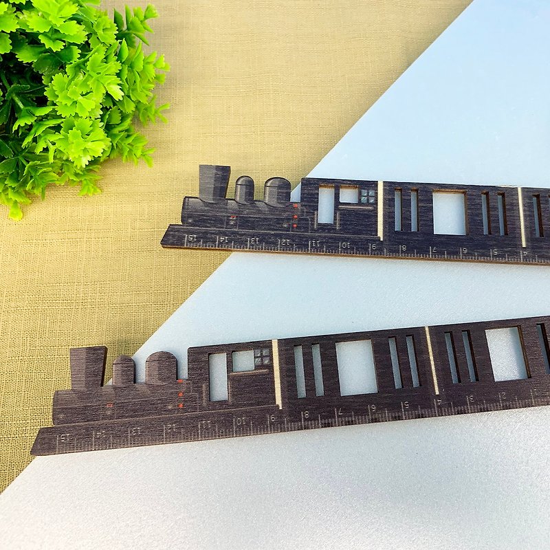 15cm列车造型木尺－蒸汽机车 台铁授权 - 其他 - 木头 黑色