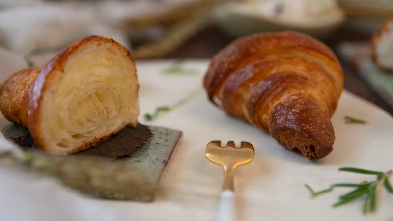 手工纯素可颂 homemade vegan croissant - 面包/吐司 - 新鲜食材 