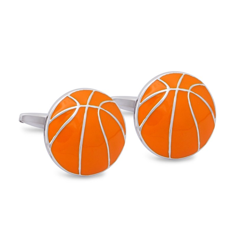 篮球袖扣 - 袖扣 - 其他金属 橘色