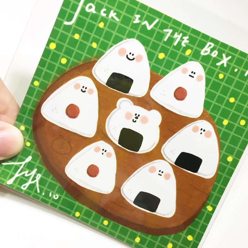 Jack in the box 趣味饭团刀模贴纸 - 贴纸 - 纸 
