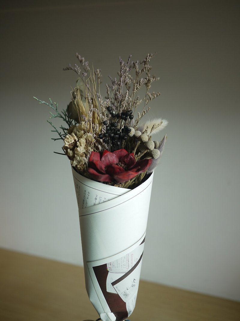 文青手帐花束/旅人的花束 - 其他 - 植物．花 红色