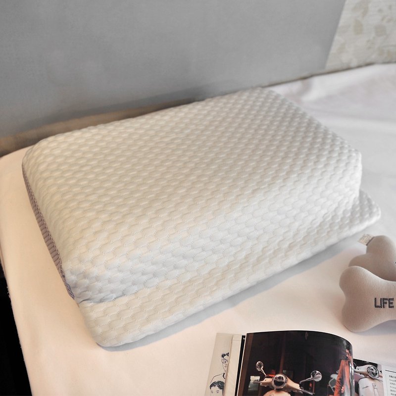 LIFT PILLOW电梯枕头(天丝胶原蛋白枕套款)-止鼾枕记忆枕1入 - 寝具 - 环保材料 白色