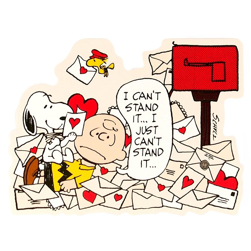 Snoopy 天啊 我一直收到情书【Hallmark 立体卡片 多用途】 - 卡片/明信片 - 纸 红色