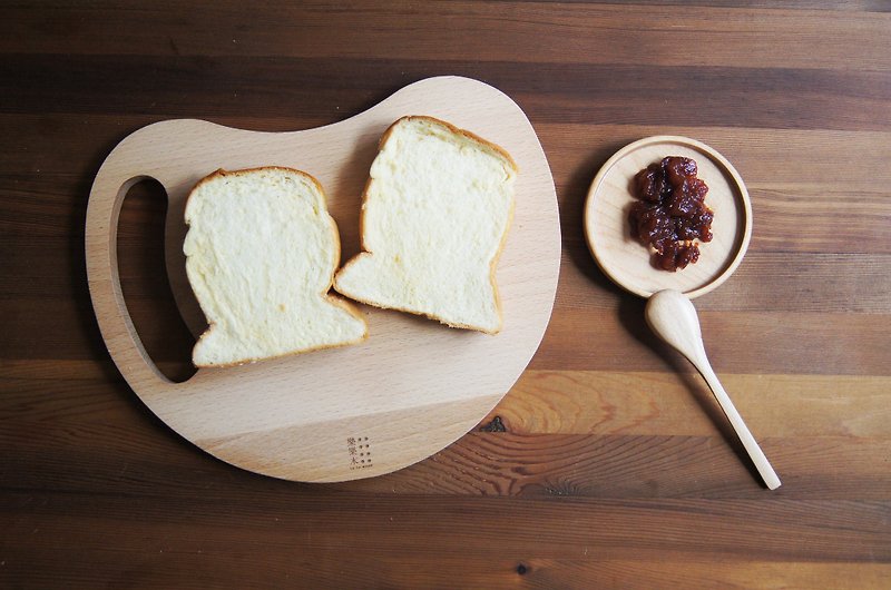 爱心木餐板(可免费雷刻文字,下单请备注说明) - 厨房用具 - 木头 卡其色