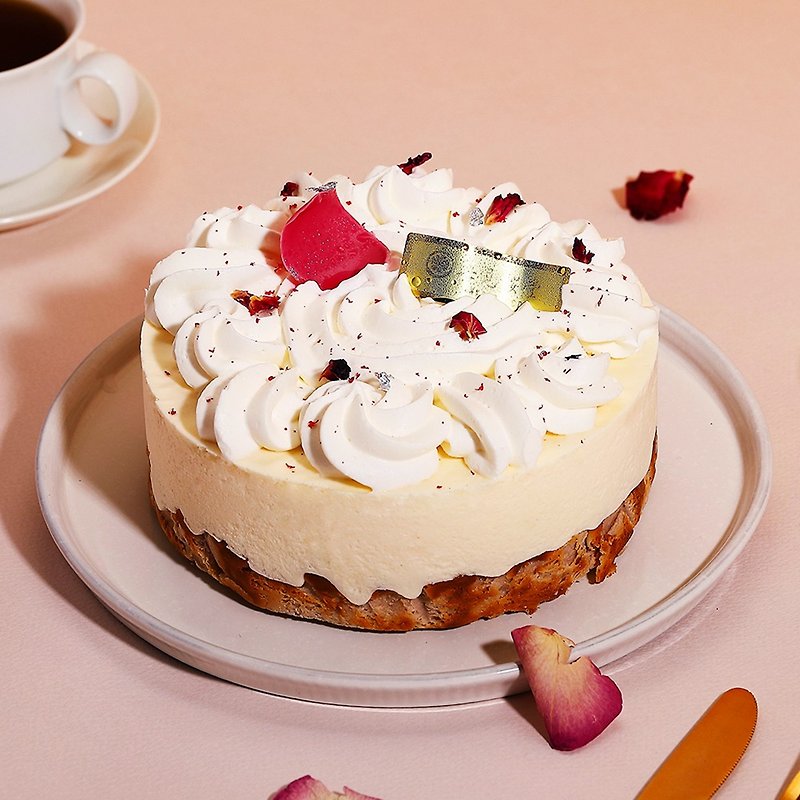 【七见樱堂】大正浪漫物语－蜜桃优格巴斯克奶酪蛋糕(6寸) - 蛋糕/甜点 - 新鲜食材 