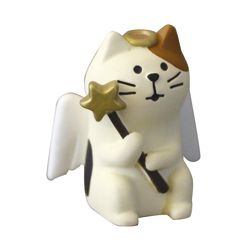 【日本Decole】concombre万圣节限量摆饰品-猫天使 - 摆饰 - 其他材质 白色