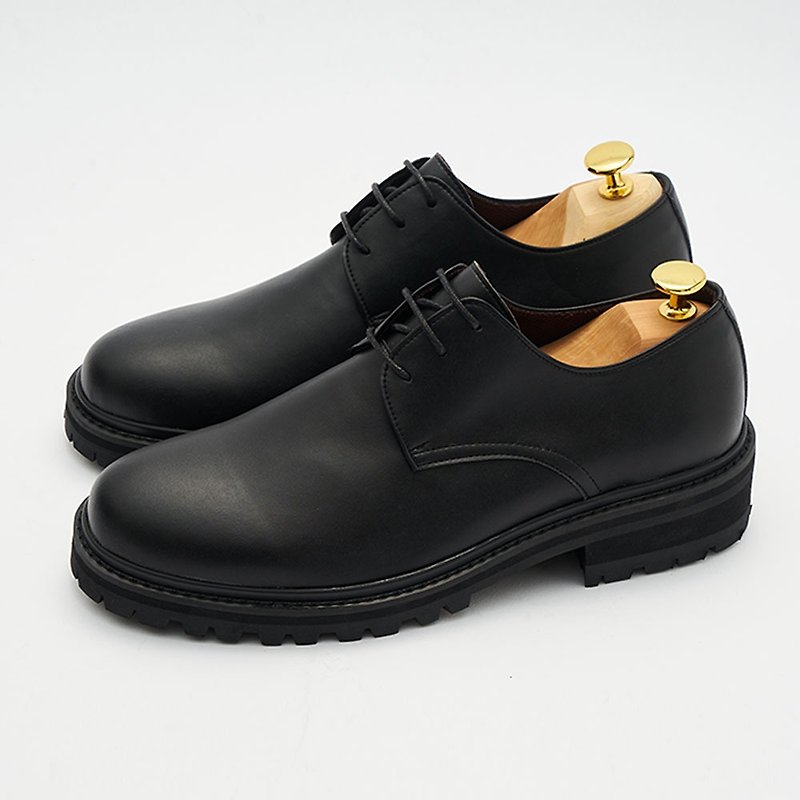 Gullar 三孔马丁女鞋-素食皮鞋(黑色) - 女款休闲鞋 - 防水材质 
