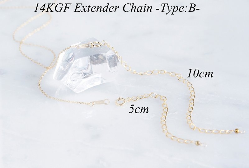 【14KGF Extender Chain -10cm-】　14KGF 10cmアジャスター(着脱可) - 项链 - 其他金属 金色