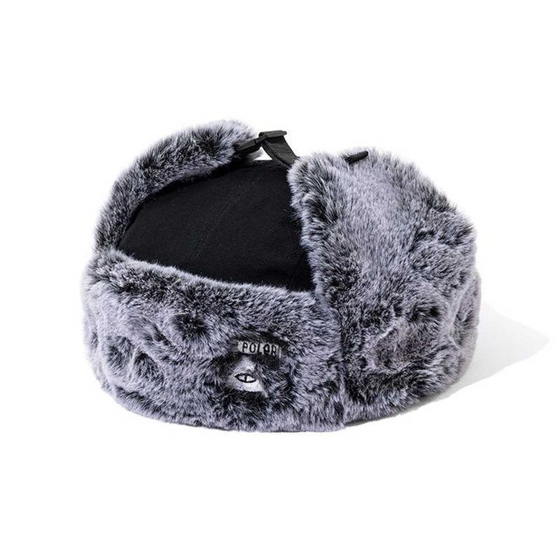 日本限定 POLER MILITARY FUR VISOR CAP 军装毛绒盖耳飞行帽 黑 - 帽子 - 其他材质 黑色