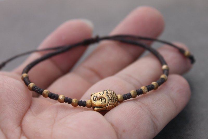 藏传佛珠串手链幸运瑜伽时髦手链 - 手链/手环 - 铜/黄铜 金色