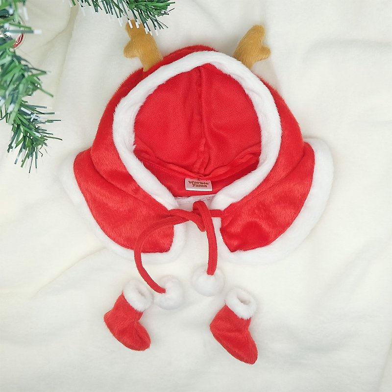 真人大小的 Warbie 圣诞服饰（独家版） - 玩偶/公仔 - 聚酯纤维 红色