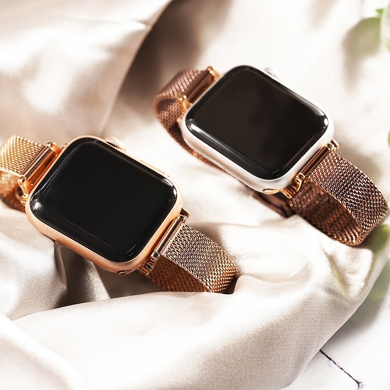 Apple watch - 316L不锈钢米兰(缩腰)苹果表带 - 表带 - 不锈钢 咖啡色