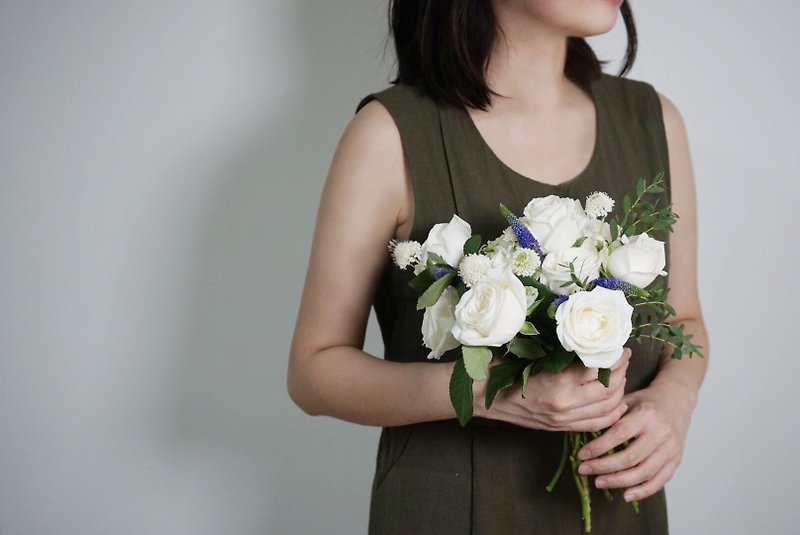 七夕情人节手绑花 白玫瑰的日常浪漫 - 干燥花/捧花 - 植物．花 