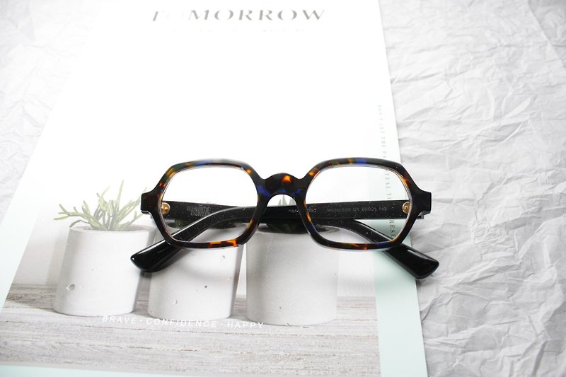 ELEMENTS eyewear 琥珀色六角形眼镜 - 眼镜/眼镜框 - 其他材质 多色