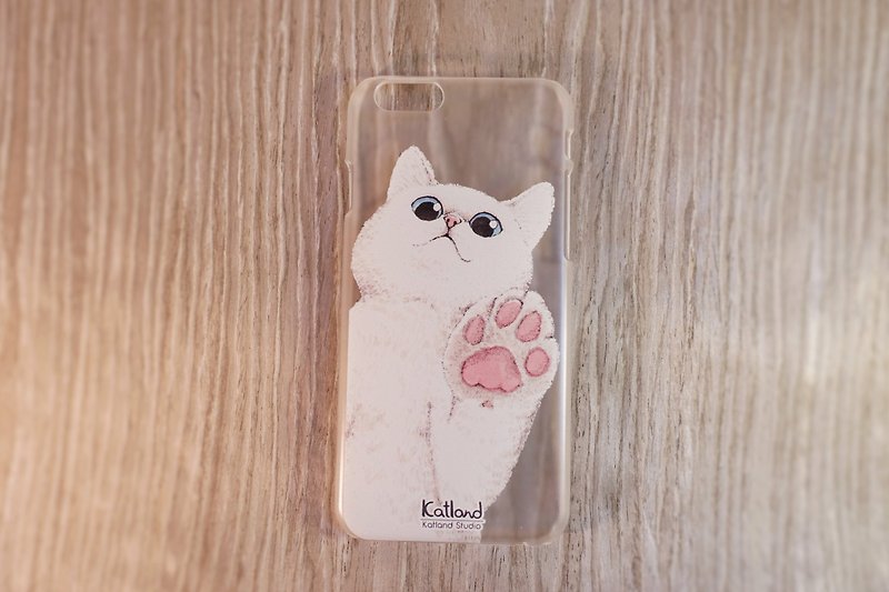自家设计 - 猫咪手机壳 Phone Case - 手机壳/手机套 - 塑料 白色