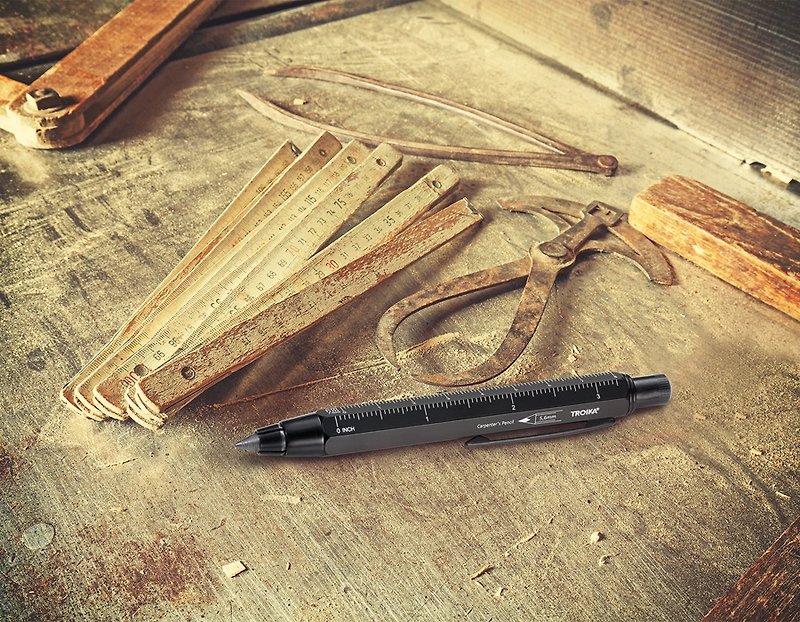 【情人节礼盒】【定制化礼物】卡本特木匠工具铅笔(含削铅) - 削笔器 - 其他金属 黑色
