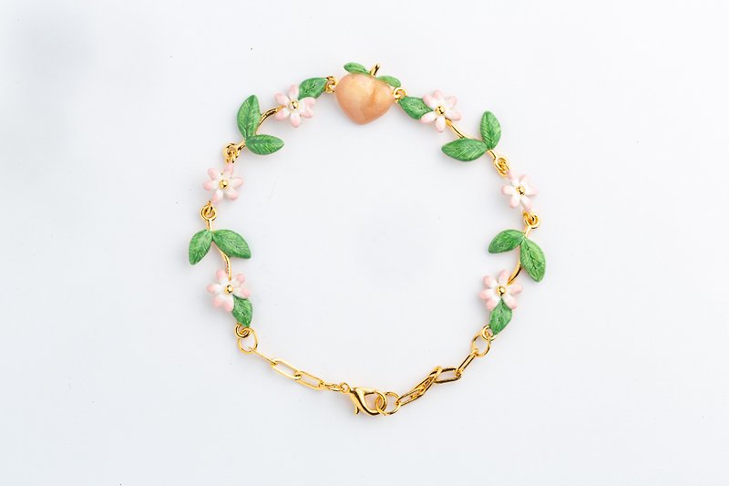 桃子花园手链~ Peach  Bracelet - 手链/手环 - 珐琅 