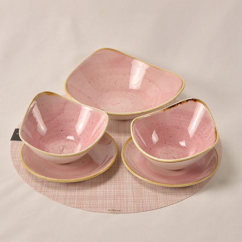 英国Churchill | 点藏粉红色双人午餐6件组 - 盘子/餐盘/盘架 - 陶 粉红色