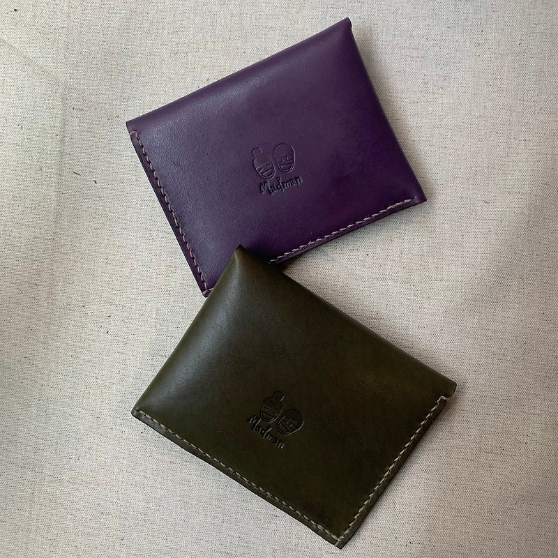 扣子式卡夹 植鞣皮革 零钱包 短夹 定制化 - 皮夹/钱包 - 真皮 多色