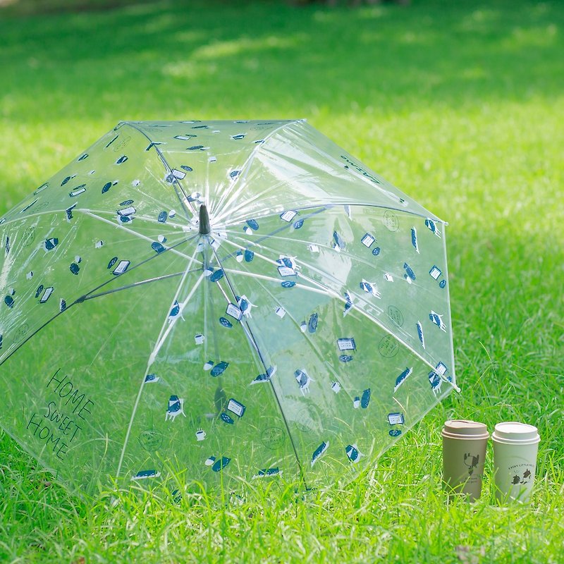 Caetla 环保透明伞-马来貘联名款-HOME - 雨伞/雨衣 - 环保材料 黑色