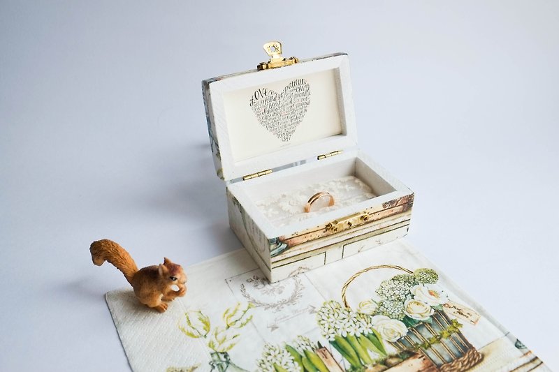 度身订造 - 结婚/求婚戒指盒 - 戒指 - 木头 多色