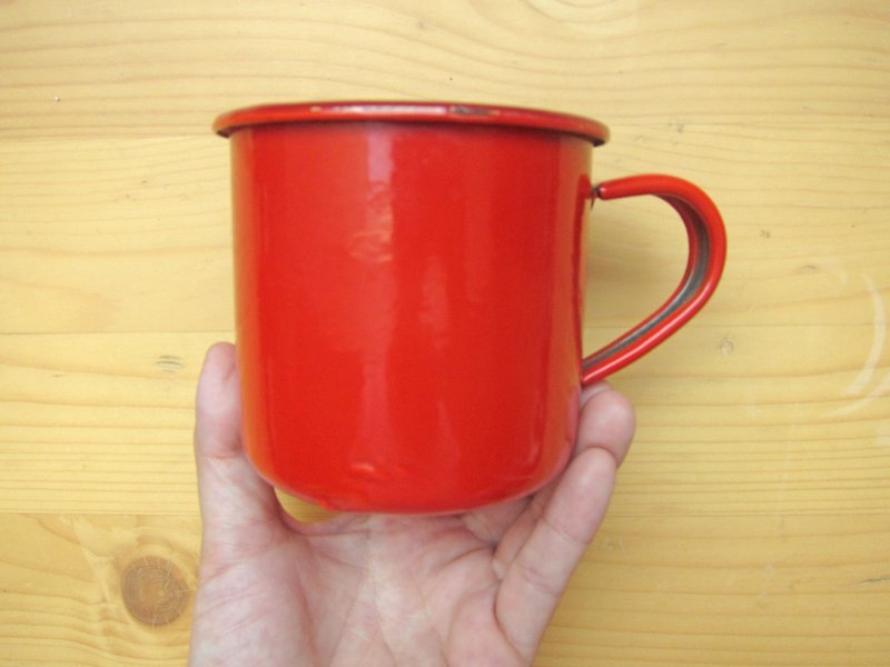 波兰旅人纯色红珐琅杯 - 茶具/茶杯 - 其他金属 红色