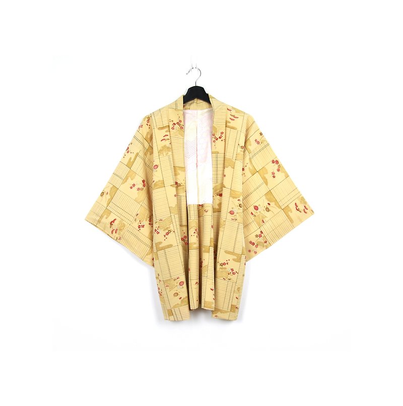 Back to Green-日本带回羽织 秋分 窗景 /vintage kimono - 女装休闲/机能外套 - 丝．绢 