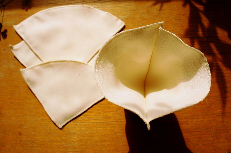 【有机棉】锥形咖啡滤袋 (两片装) - 其他 - 棉．麻 白色