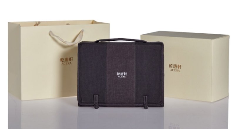 干唐轩 外出型茶具布盒环保款 不附赠茶具 - 侧背包/斜挎包 - 棉．麻 灰色