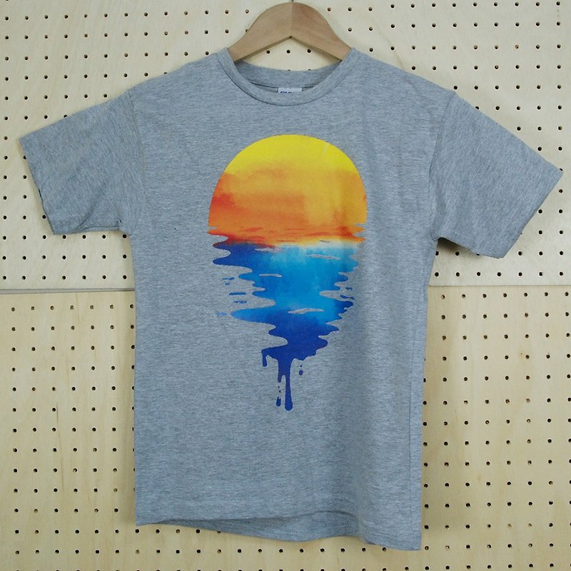 新创设计师-T恤：【Shown&Sea】短袖 T-shirt《中性/修身》(麻灰)-850 Collections - 男装上衣/T 恤 - 棉．麻 多色