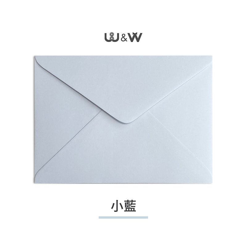 W&W婚卡盛宴-日本元素纸信封D-绝美新色-小蓝 - 信封/信纸 - 纸 蓝色