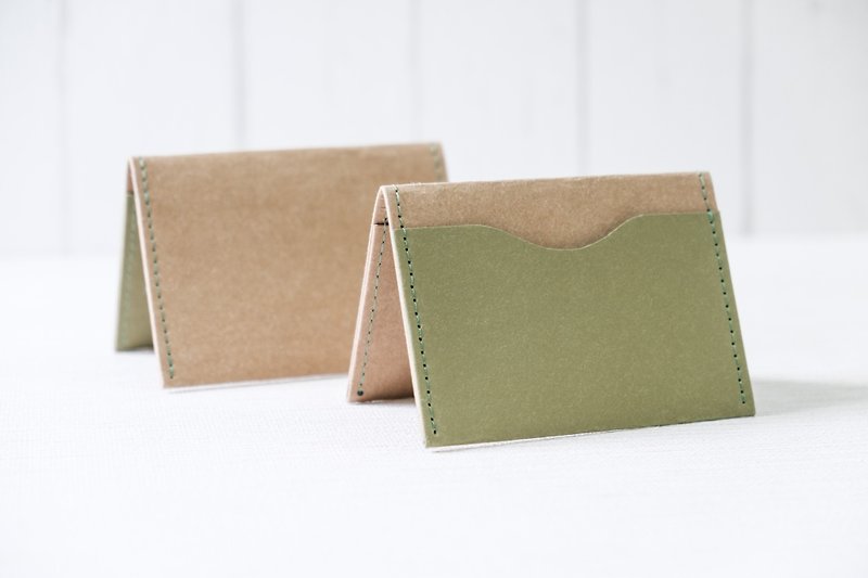 【纸造可能】 minimal 素色系列 简约名片夹 - 名片夹/名片盒 - 纸 咖啡色
