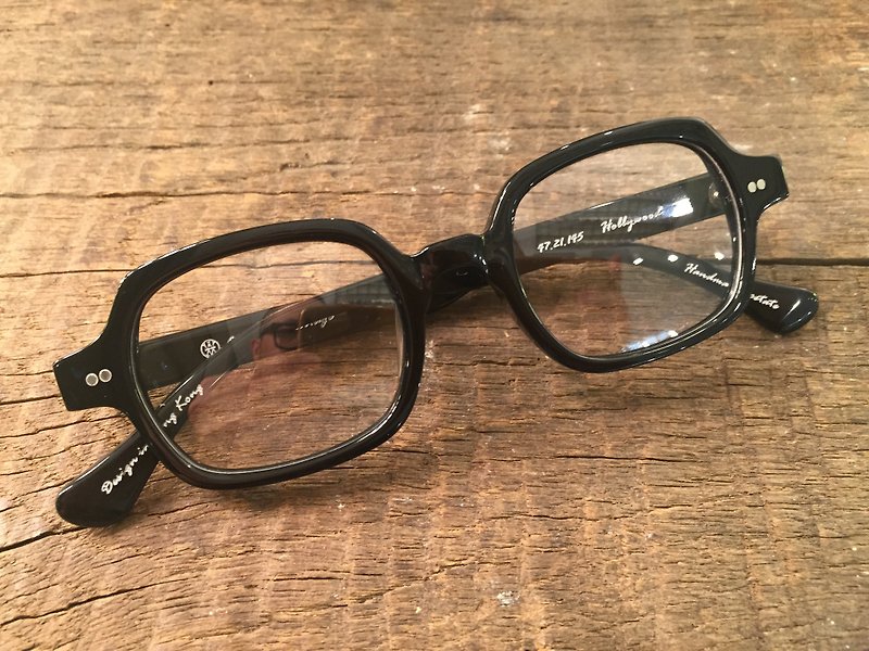 Absolute Vintage - 荷李活道(Hollywood Road) 复古方型幼框板材眼镜 - Black 黑色 - 眼镜/眼镜框 - 塑料 