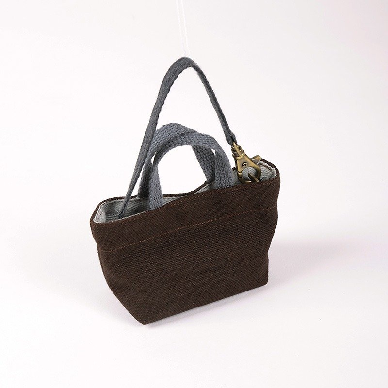 袖珍环保提袋(四色)+背心袋 - 钥匙链/钥匙包 - 棉．麻 