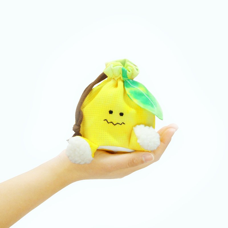 カットレモン ポーチ - 化妆包/杂物包 - 聚酯纤维 黄色
