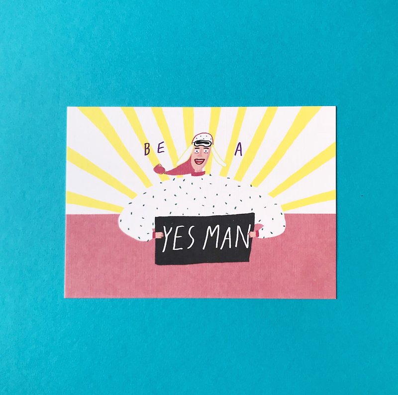 Yes Man  | 明信片 - 卡片/明信片 - 纸 黄色