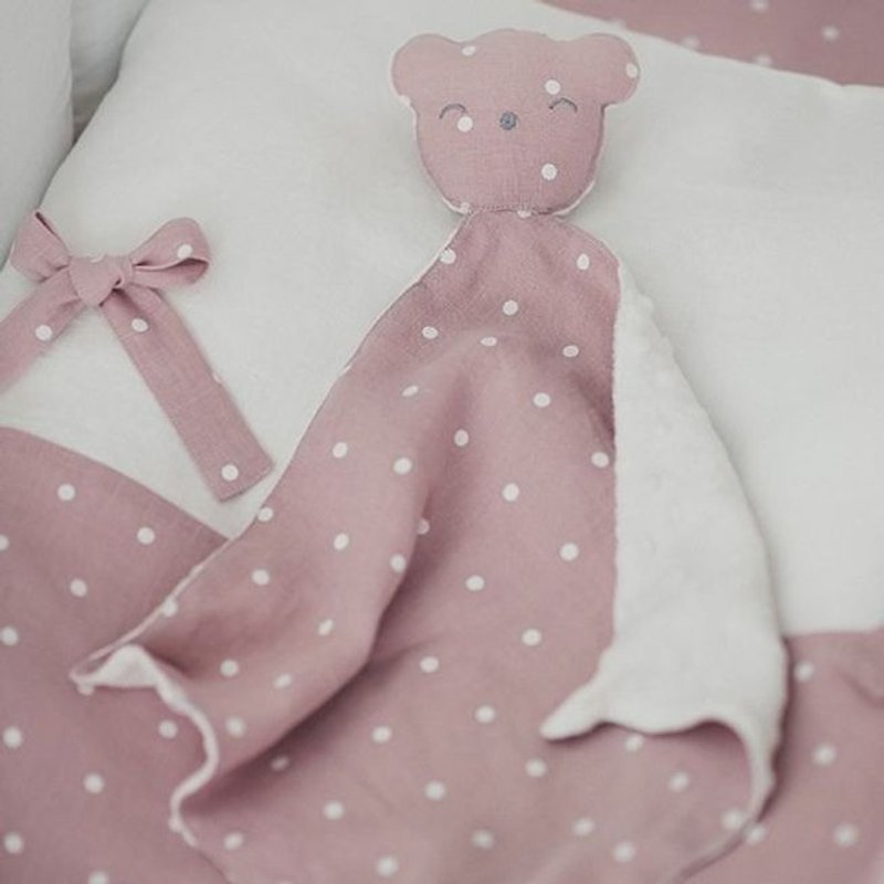 Pastel pink sleeping toy - 玩具/玩偶 - 棉．麻 粉红色